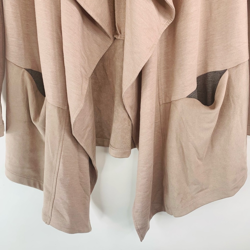 Logo by Lori Goldstein Lounge Dusty Pink Flowy Cardigan Size XXS - Picture 3 of 7